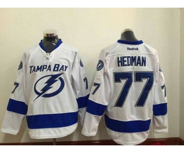 Men's Tampa Bay Lightning #77 Victor Hedman White Jersey