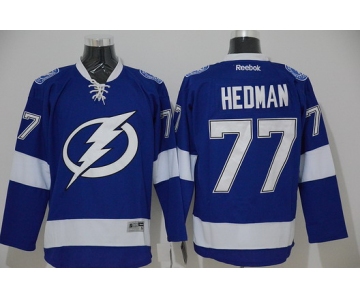 Tampa Bay Lightning #77 Victor Hedman New Blue Jersey