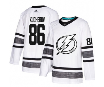 Lightning #86 Nikita Kucherov White Authentic 2019 All-Star Stitched Hockey Jersey