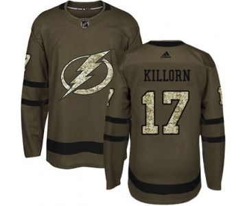 Adidas Lightning #17 Alex Killorn Green Salute to Service Stitched NHL Jersey