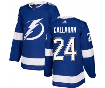 Adidas Lightning #24 Ryan Callahan Blue Home Authentic Stitched NHL Jersey