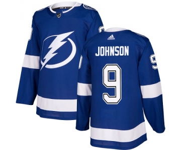 Adidas Lightning #9 Tyler Johnson Blue Home Authentic Stitched NHL Jersey