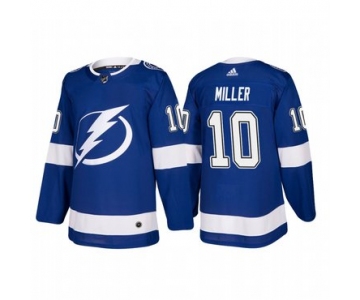 Adidas Tampa Bay Lightning #10 J.T. Miller Authentic Player Blue Home Jersey