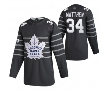 Men's Toronto Maple Leafs #34 Auston Matthews Gray 2020 NHL All Star Game Adidas Jersey