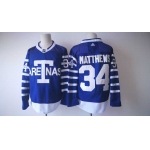 Men's Toronto Maple Leafs #34 Auston Matthews Royal Blue Arenas 2017-2018 Hockey Stitched NHL Jersey