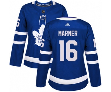 Adidas Maple Leafs #16 Mitchell Marner Blue Home Authentic Women's Stitched NHL Jersey