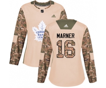 Adidas Toronto Maple Leafs #16 Mitchell Marner Camo Authentic 2017 Veterans Day Women's Stitched NHL Jersey