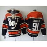 Men's New York Islanders #91 John Tavares Old Time Hockey 2015 Black Hoodie
