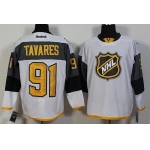 Men's New York Islanders #91 John Tavares Reebok White 2016 NHL All-Star Premier Jersey