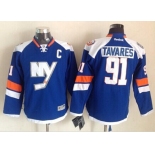 New York Islanders #91 John Tavares 2014 Stadium Series Blue Kids Jersey