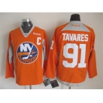 New York Islanders #91 John Tavares 2014 Training Orange Jersey