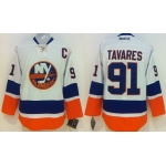 New York Islanders #91 John Tavares White Jersey