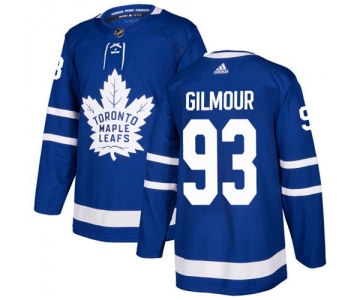Adidas Toronto Maple Leafs #93 Doug Gilmour Blue Home Authentic Stitched NHL Jersey