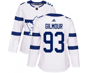 Adidas Toronto Maple Leafs #93 Doug Gilmour White Authentic 2018 Stadium Series Women's Stitched NHL Jersey