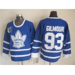 Toronto Maple Leafs #93 Doug Gilmour Blue 75TH Throwback CCM Jersey