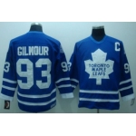 Toronto Maple Leafs #93 Doug Gilmour Blue Throwback CCM Jersey