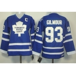 Toronto Maple Leafs #93 Doug Gilmour Blue Throwback CCM Kids Jersey