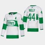 Men's Toronto Maple Leafs #44 Morgan Rielly Toronto St. Pats Road Authentic Player White Jersey