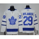 Adidas Maple Leafs #29 William Nylander White Road Authentic Stitched NHL Jersey