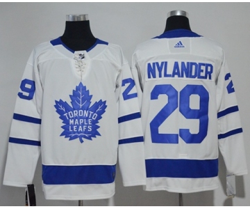 Adidas Maple Leafs #29 William Nylander White Road Authentic Stitched NHL Jersey