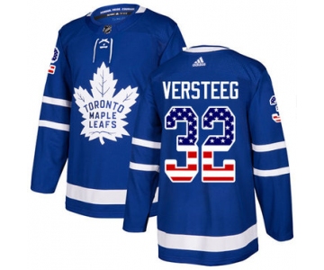 Adidas Maple Leafs #32 Kris Versteeg Blue Home Authentic USA Flag Stitched NHL Jersey