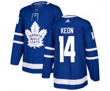 Adidas Toronto Maple Leafs #14 Dave Keon Blue Home Authentic Stitched NHL Jersey