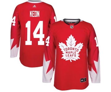 Adidas Toronto Maple Leafs #14 Dave Keon Red Team Canada Authentic Stitched NHL Jersey
