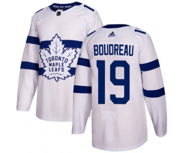 Adidas Toronto Maple Leafs #19 Bruce Boudreau White Authentic 2018 Stadium Series Stitched NHL Jersey