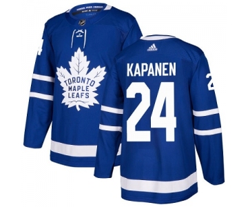 Adidas Toronto Maple Leafs #24 Authentic Kasperi Kapanen Royal Blue NHL Home Men's Jersey