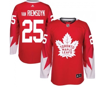 Adidas Toronto Maple Leafs #25 James Van Riemsdyk Red Team Canada Authentic Stitched NHL Jersey