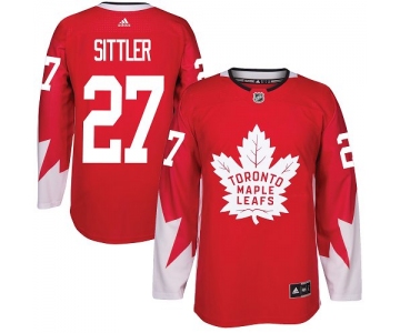 Adidas Toronto Maple Leafs #27 Darryl Sittler Red Team Canada Authentic Stitched NHL Jersey