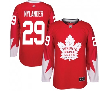 Adidas Toronto Maple Leafs #29 William Nylander Red Team Canada Authentic Stitched NHL Jersey