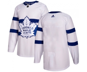 Adidas Toronto Maple Leafs Blank White Authentic 2018 Stadium Series Stitched NHL Jersey