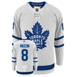 Men's Adidas Toronto Maple Leafs #8 Jake Muzzin White Away Authentic Jersey