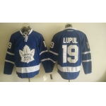 Men's Toronto Maple Leafs #19 Joffrey Lupul Royal Blue 2016-17 Home 100TH Anniversary Hockey Jersey