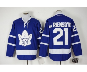 Men's Toronto Maple Leafs #21 James van Riemsdyk Royal Blue 2016-17 Home 100TH Anniversary Hockey