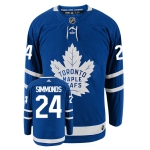 Men's Toronto Maple Leafs #24 Wayne Simmonds Adidas Authentic Home NHL Hockey Jersey