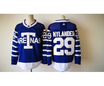 Men's Toronto Maple Leafs #29 William Nylander Royal Blue Arenas 2017-2018 Hockey Stitched NHL Jersey