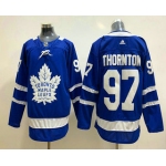 Men's Toronto Maple Leafs #34 Joe Thornton Royal Blue Adidas Stitched NHL Jersey