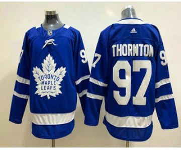 Men's Toronto Maple Leafs #34 Joe Thornton Royal Blue Adidas Stitched NHL Jersey