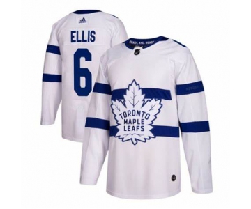 Men's Toronto Maple Leafs #6 Ron Ellis White Adidas Stitched NHL Jersey