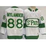 Men's Toronto Maple Leafs #88 William Nylander White 2019 St Pats Stitched Jersey