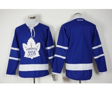 Men's Toronto Maple Leafs Blank Royal Blue 2016-17 Home 100TH Anniversary Hockey Jersey