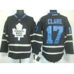 Toronto Maple Leafs #17 Wendel Clark Black Ice Jersey