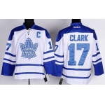 Toronto Maple Leafs #17 Wendel Clark White Third Jersey