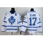 Toronto Maple Leafs #17 Wendel Clark White Throwback CCM Jersey