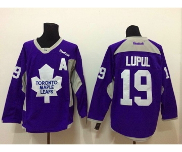 Toronto Maple Leafs #19 Joffrey Lupul 2014 Training Purple Jersey