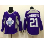 Toronto Maple Leafs #21 James van Riemsdyk 2014 Training Purple Jersey