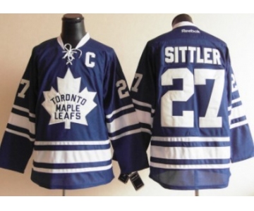 Toronto Maple Leafs #27 Darryl Sittler Blue Third Jersey
