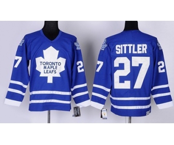 Toronto Maple Leafs #27 Darryl Sittler Blue Throwback CCM Jersey